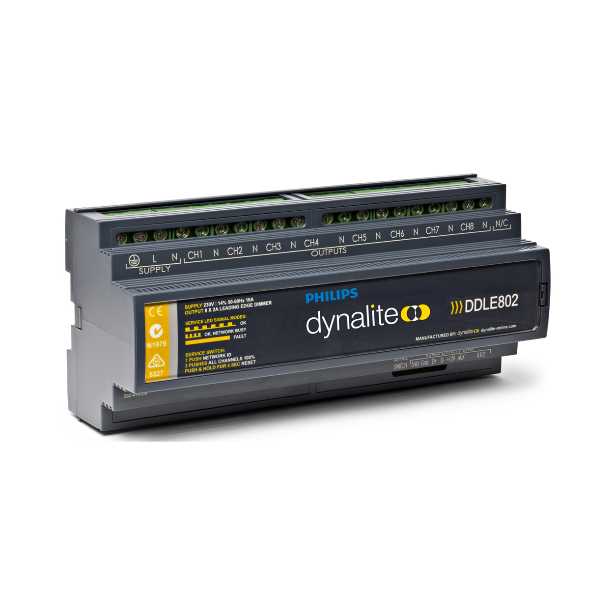 product_lightmoves_lighting_control_dimmers_philips_dynalite_ddle802 DDLE802