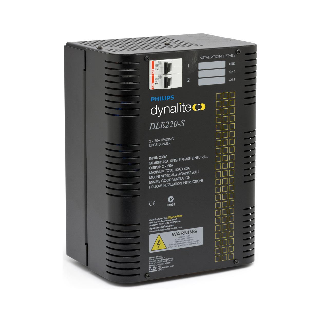 product_lightmoves_lighting_control_dimmers_philips_dynalite_dle220 DLE220 / DLE220-S