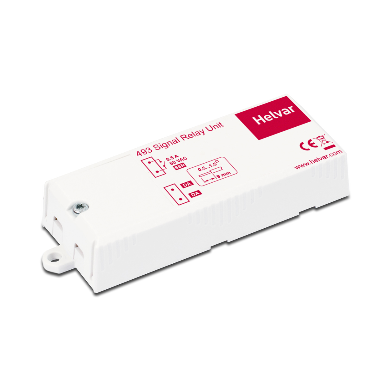 product_lightmoves_lighting_control_relay_controllers_helvar_single_relay_unit_493_01 Helvar Signal Relay Unit (493)