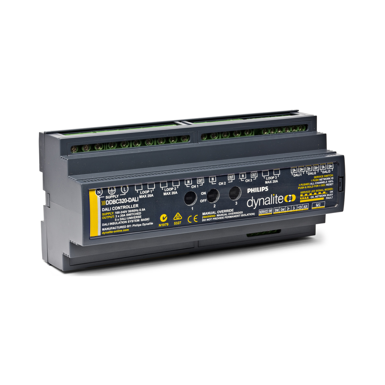 product_lightmoves_lighting_control_signal_dimmers_philips_dynalite_ddbc320-dali DDBC320-DALI