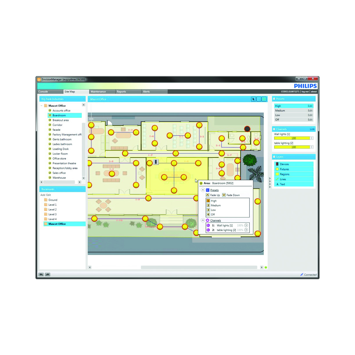 product_lightmoves_lighting_control_software_philips_dynalite_envisionmanager_control Philips Dynalite EnvisionManager Screenshot